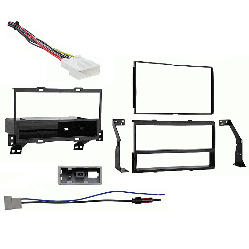 Fits Nissan Sentra 07-12 w/o Above Pocket Multi DIN Harness Radio Dash Kit