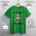 thumbnail image 3 of Boy's Nintendo Luigi Little Brother Graphic Tee Kelly X Large, 3 of 9