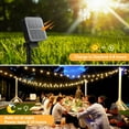 thumbnail image 4 of Guirnalda de luces solares para exteriores, 12 m, 100 LED, 8 modos, resistente al agua IP65, ideal para jardín, patio, bodas, fiestas y decoración (blanco cálido)., 4 of 5