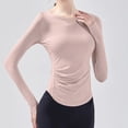 thumbnail image 5 of Camisetas de Yoga de verano para mujer, Top corto deportivo para correr, camisetas de entrenamiento, ropa deportiva de manga corta para Fitness de secado rápido, 5 of 5