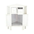 thumbnail image 5 of Wooden Corner Cabinet with 2 Drawers and 2 Doors, White, 5 of 5