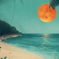 thumbnail image 6 of WYYP Round Tablecloth - The Sunny Beach and Joyful Scenery - Great for Home Kitchen/Parties/Holiday Dinner - 100% Polyester Fiber White, 6 of 8