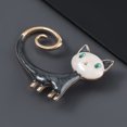 thumbnail image 4 of Broche de gato lindo esmaltado para mujer, broche de gatito, joyería Animal, regalo Unisex JAMW Sencillez, 4 of 5