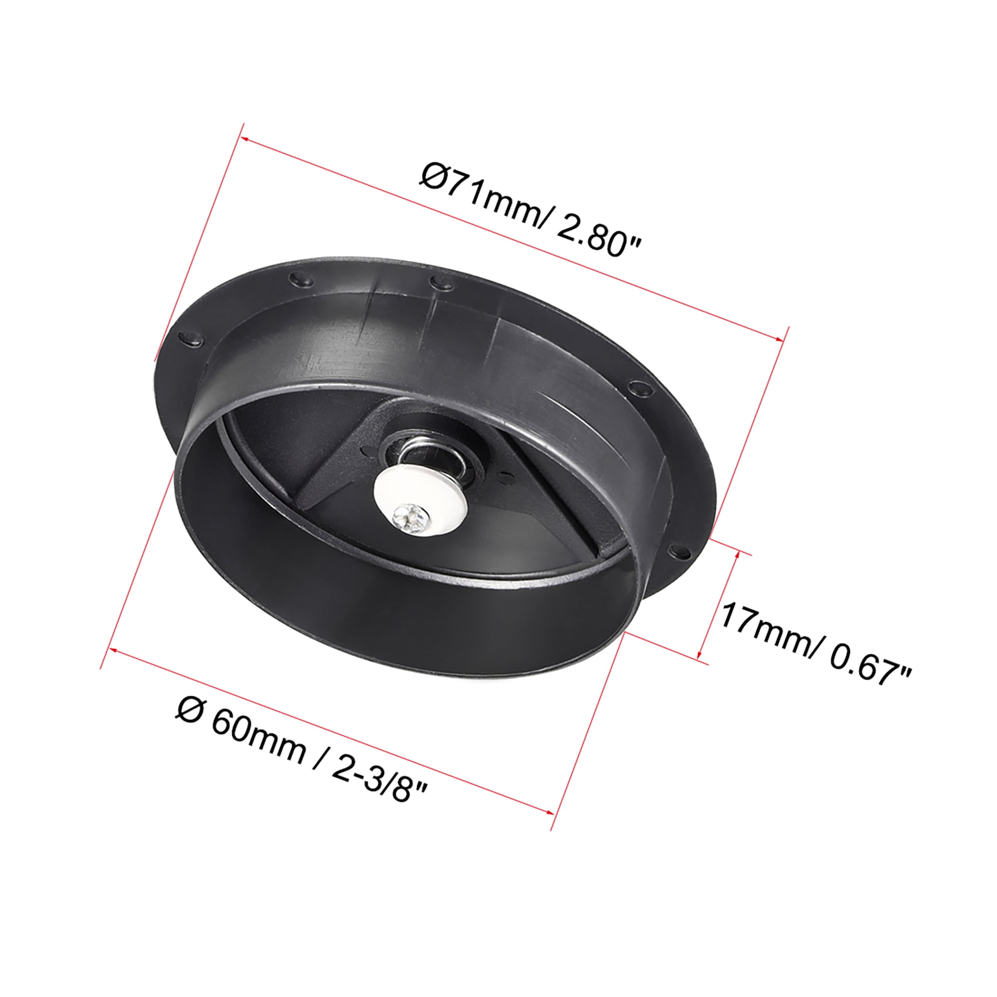 Cable Hole Cover, 2-3/8" Plastic Desk Grommet for Wire Organizer 20 Pcs (Black)