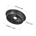 thumbnail image 2 of Cable Hole Cover, 2-3/8" Plastic Desk Grommet for Wire Organizer 20 Pcs (Black), 2 of 4