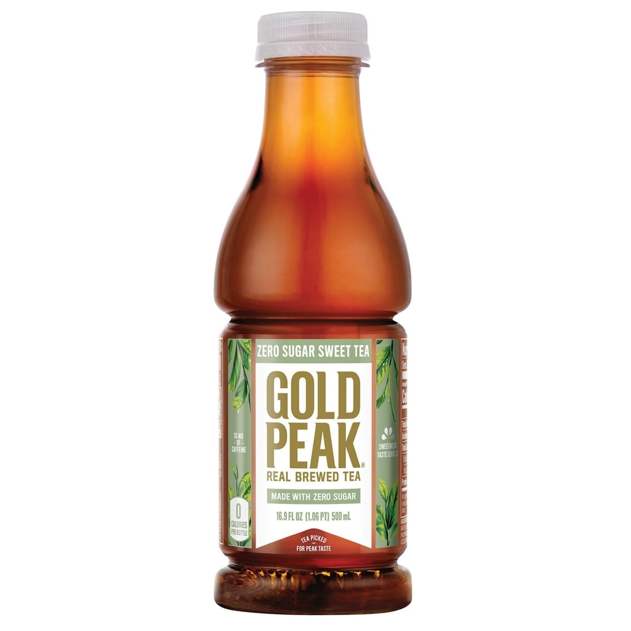 Gold Peak Tea Zero Sugar Sweet Tea 16.9 Fluid Ounce (Pack of 18)