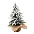 thumbnail image 4 of Artificial Christmas Tree Rustic Snowy Tree for Fireplace Home Shop Showcase 25cm, 4 of 8