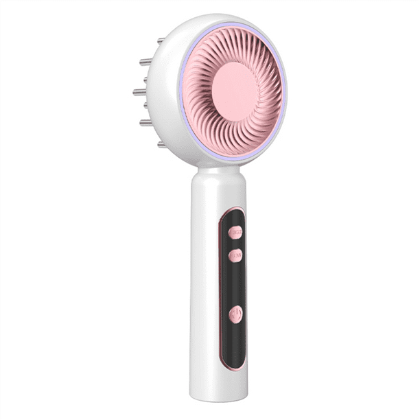 Peine de Masaje Eléctrico, Cepillo de Masaje Vibratorio para el Cabelludo, Promueve el Crecimiento del Cabello, Luz Roja Multifuncional Que Nutre el Cabelludo