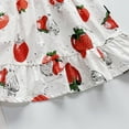 thumbnail image 5 of URMAGIC Toddler Baby Girls Puff Sleeve Sundress Summer Strawberry Beach Princess Dresses, 5 of 7