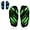 Green Black, variant on Vizari Unisex Slip-In Soccer Shin Guards for Adults and Youth | Lightweight Protective Gear for Big Kids and Teens - Green/Black, S