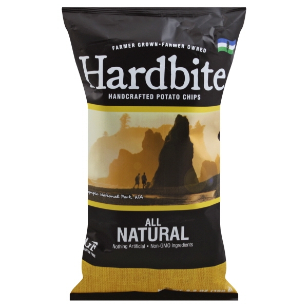 Hardbite Chips All Natural Potato Chip 5.2 OZ (Pack of 15) Walmart