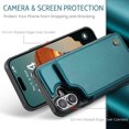 thumbnail image 6 of ShieldFlex for iPhone 16 Case Wallet with RFID Blocking Card Holder, Premium PU Leather Durable Kickstand Case for iPhone 16 6.1",Blue, 6 of 7
