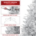 thumbnail image 4 of Árbol de Navidad Casafield de 2.3 m Plateado con Soporte de Metal, 4 of 7