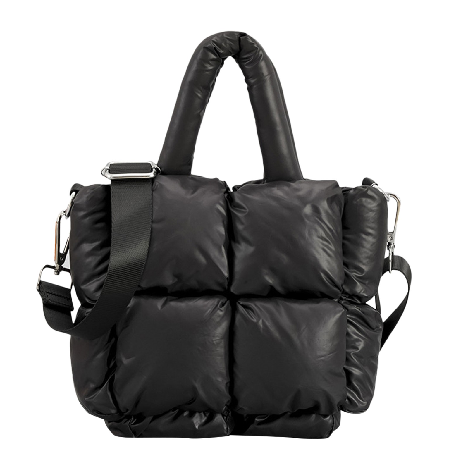 TAIAOJING Handbags for Women Ladies Small Quilted Tote Bag Winter Soft Quilted Shoulder Bag Down