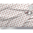 thumbnail image 2 of Soimoi Red Poly Georgette Fabric Palm Tree Print Fabric by the Yard 52 Inch Wide, 2 of 5