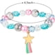 thumbnail image 2 of Paquete de 9 pulseras coloridas de unicornio, pulseras de unicornio para niñas, pulsera de cuentas de unicornio arcoíris para regalos de fiesta de cumpleaños, 2 of 6