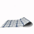 thumbnail image 4 of 5' Round Simply Daisy Anchor Pattern Beach Style Chenille Area Rug, Nautical Navy, 4 of 4