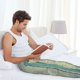 thumbnail image 5 of Balery Hardwood Pantalones de pijama para hombre, pijama ultraligero, pantalón de descanso-Large, 5 of 6