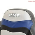 thumbnail image 6 of Lowe Boat Folding Fishing Seat 2240623 | Gray Black Blue 24 1/2 Inch, 6 of 7