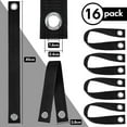 thumbnail image 2 of BlinkLLX 16 Pieces Tree Tie for Staking 16 in Tree Stake Kits Support Straps or Newly Planted Saplings and Hurricane Protection with Grommet Heavy Duty Ties(Black), 2 of 7