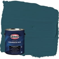 Glidden HEP Blue Bayberry / Green Flat Exterior Paint with Primer, 1 Gallon