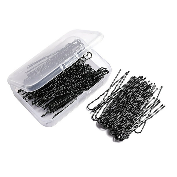 TureClos 1 juego moda bobby pins estilo simple en forma de U 6 mm metal elástico multicolor accesorios día de san valentín pasadores para mujeres negro / 150pcs TureClos JD731879321