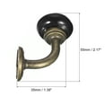 thumbnail image 2 of Wall Hooks, 2Pack - Zinc Alloy Single Prong Ceramic Handle Clothes Hook, Bronze Hooks for Hanging Towel (Black), 2 of 6