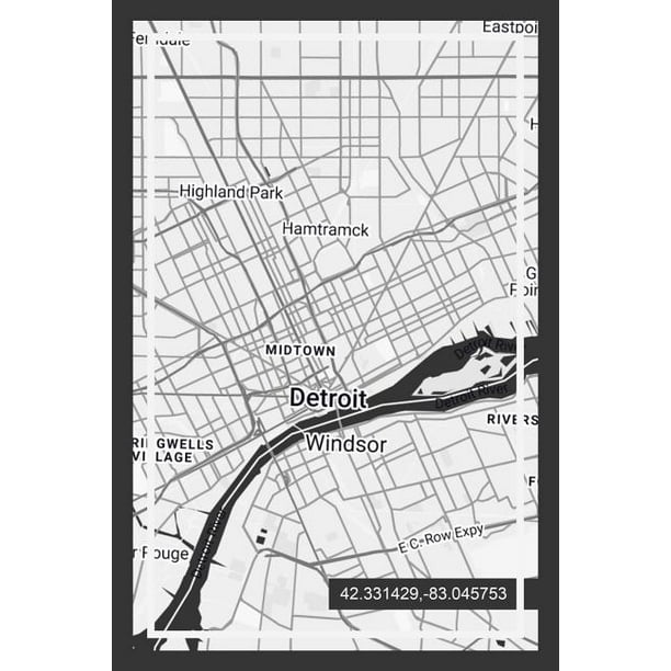 Daily Planner Book With Detroit Michigan Map Cover Design Usa Walmart Com Walmart Com
