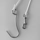 thumbnail image 3 of Gancho de buceo con línea de 12 cm y acero inoxidable gris, 3 of 7