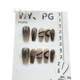 thumbnail image 6 of press-on nails fake Manicure pure hand-made wear-on nail ladder winding small snake nail piece advanced customization, 6 of 9