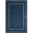 thumbnail image 2 of SAFAVIEH Bella Danita Bordered Wool Area Rug, Navy Blue/Ivory, 5' x 8', 2 of 7