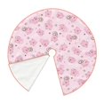 thumbnail image 2 of Daiia Cute Pig Drawing Merry Christmas Tree Skirt , Xmas Large Lace-up Tree Skirt, Santa Snowflakes Rustic Home Decorations New Year Party Farmhouse Decor-30", 2 of 7