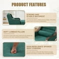 thumbnail image 4 of Recliners and Massage Chairs UNITED WE WIN Oversized Chaise Lounge Indoor,Fabric Single Sofa Bed with Wide Seat,Upholstered Lazy Sleeper Armchair,Reading Couch Set for Living Room,Bedroom,Massage Rec, 4 of 12