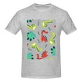 thumbnail image 4 of Bingfone Cute Dinosaur Men'S Loose Fit Short-Sleeve Pocket T-Shirt, 4 of 7