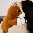 thumbnail image 4 of Toys Plush Brown Wild Pony Horse Stuffed Animal Soft Cuddly Perfect for Kids 8.7 Inches, 4 of 6