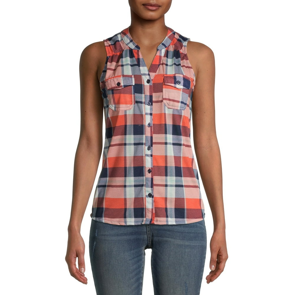 New York Laundry New York Laundry Women's Sleeveless Button Front V