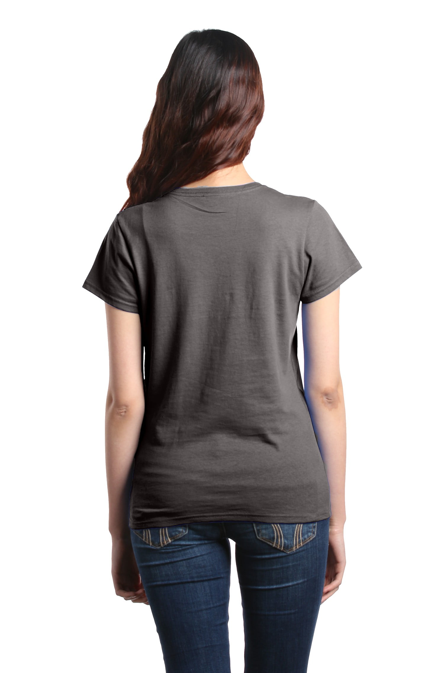 Shop4Ever Women's Grow Your Awareness Autism Puzzle Tree Graphic T-Shirt Small Charcoal