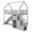 Grey, variant on Costway Twin Over Twin Bunk Bed with Slide & Staircase with Storage Compartments Gray