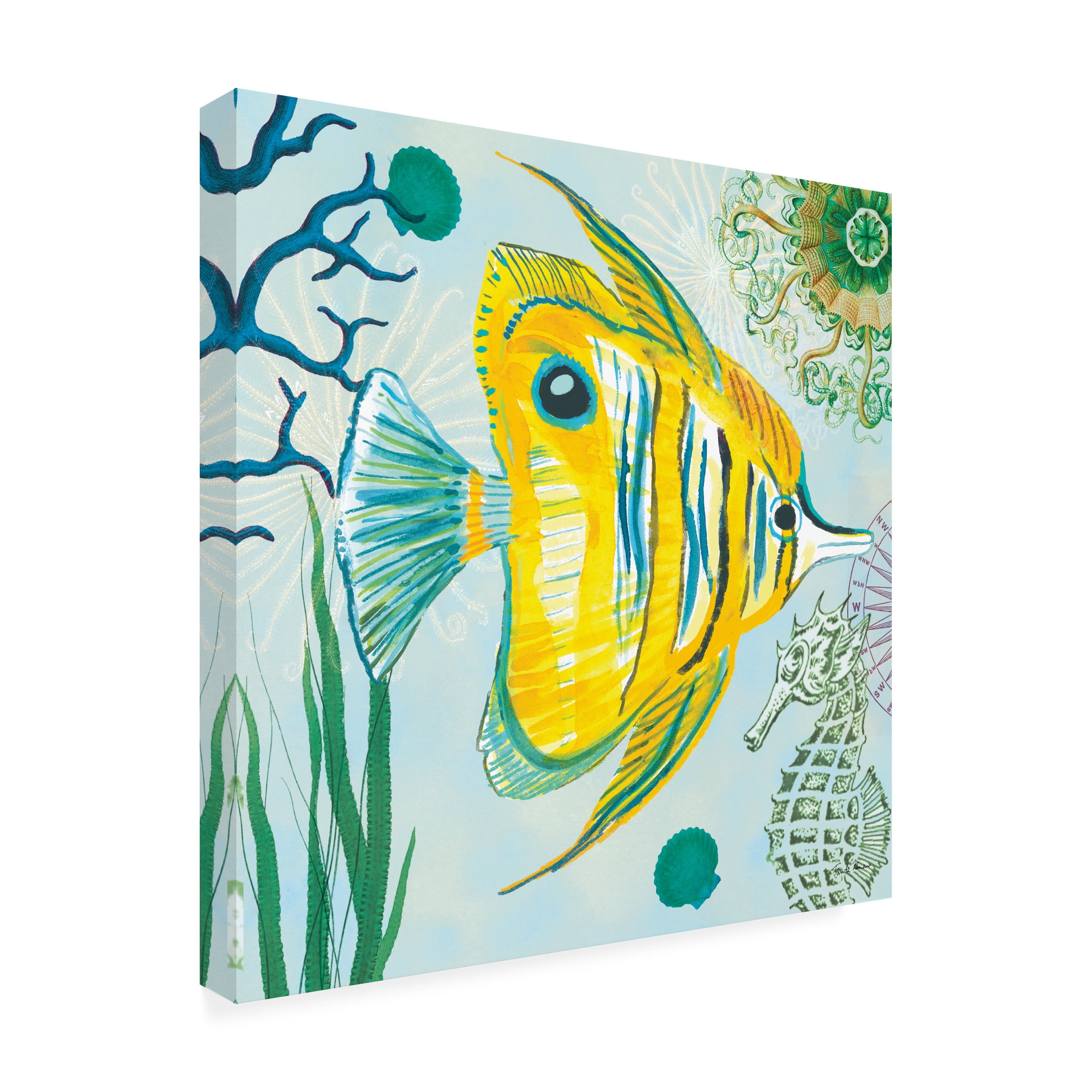Farida Zaman 'Tropical Underwater III' Canvas Art