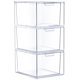 thumbnail image 1 of Sorbus Cajones Acrílicos Apilables - Organizadores de Maquillaje Transparentes para Tocador - 3 Contenedores de Almacenamiento de Plástico para Decoración de Habitaciones y Organización de Baños, 1 of 6