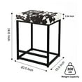 thumbnail image 3 of Leejay 24 inch Backless Counter Height Upholstered Milk Cow Stool for Kitchen Island ,Set of 4, 3 of 6