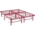 Horizon Replaces Box SpringFolding Metal Mattress Bed Frame Twin Red