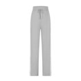 thumbnail image 7 of Women's Sweatpant Yoga Leggings Side Striped High Waist Stretch Slim Comfy Jogger Gym Sport Workout Pants Trousers Light Gray 2XL, 7 of 7