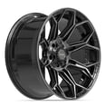 thumbnail image 3 of 4PLAY Wheels 4P83 20 inch Rim Fits 5x127 & 5x139.7 20x10 Gloss Black Brushed with Tinted Clear (1), 3 of 5