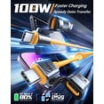 thumbnail image 3 of Cable de carga Jixivor 4 en 1 USB C en espiral de 100 W para iPhone, 3 of 7