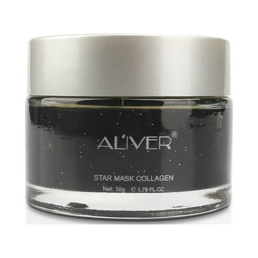 ALIVER Collagen Peel off Face Mask - Instant Brightening & Hydrating Face Masks for Acne, Papules, Oily & Dry Skin, Natural Facial Mask Skincare for Women, Men