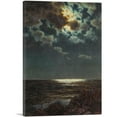 thumbnail image 1 of ARTCANVAS Moonlit Night Canvas Art Print by Ivan Fedorovich Choultse - Size: 18" x 12" (0.75" Deep), 1 of 9