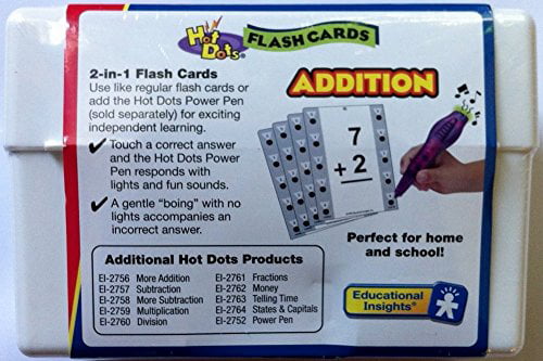 Educational Insights Hot Dots Math Flash Cards Fractions 
