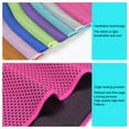 thumbnail image 5 of Cheers.US Cooling Towel, Ice Towel, Soft Breathable Chilly Towel, Polyester Towel for Yoga, Sport, Running, Gym, Workout,Camping, Fitness, Workout & More Activities, 5 of 7
