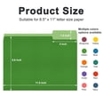 thumbnail image 3 of ViVin File Folder with 1/3 Cut Tabs, Fits Letter Size, 100 Pack, for School and Office(Multicolored), 3 of 5